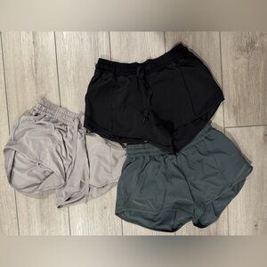 Lululemon Hotty Hot Short - size 6, 3 pairs